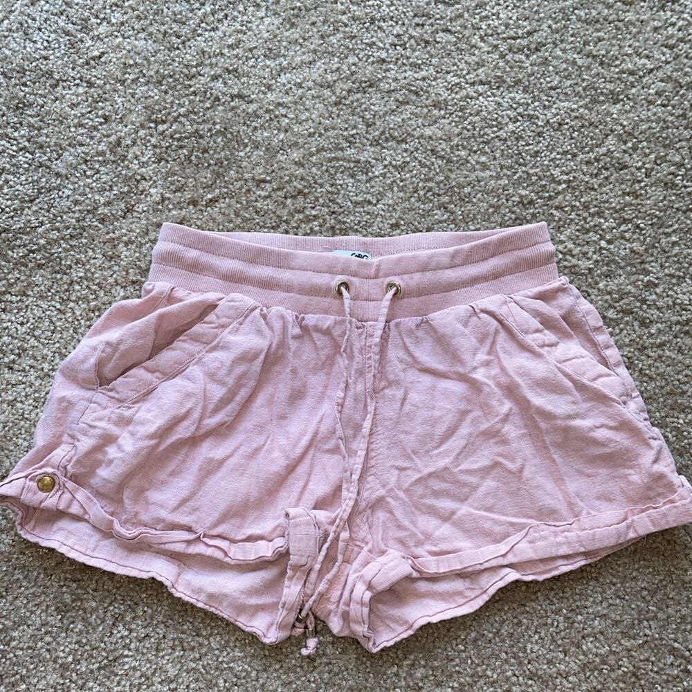 GBG Shorts Womens Xs Pink Lounge Sleepwear Elastic Drawstring Comfort Summer